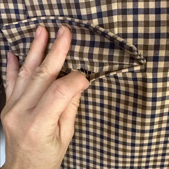 NWOT J. Crew Alfie Blazer in Honey Plaid Italian Wool Stretch Relaxed Fit Size 6 - Picture 5 of 16